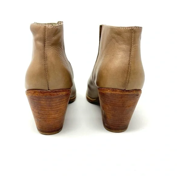 Rachel Comey Taupe Mars Leather Heeled Ankle Boots Size 8.5 - Picture 5 of 12